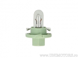 Farol com base branca e verde BX8.4d 12V 2W - Osram para motocicleta