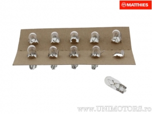 Farol sem base W3W W2.1X6.5D 12V 3W conjunto de 10 peças - JM