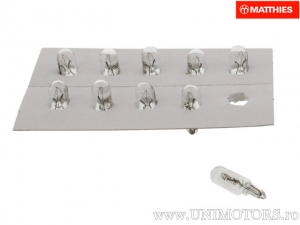 Farol sem soquete W1.7W W2.1X6.5D 12V 1.7W conjunto de 10 peças - JM
