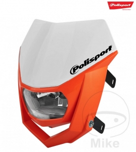 Fern (inklusive Maske - orange weiß) Enduro - universal - Halo Halogen - Polisport - JM