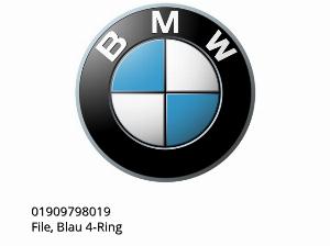 File, Blau 4-Ring - 01909798019 - BMW