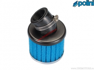 Filtre à air (118mm / 80mm / 32mm, angle 30°) - bleu - Polini
