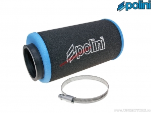 Filtre à air (190mm / 95mm / 60mm, angle droit) - noir / bleu - Polini