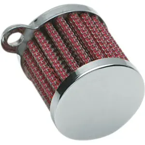 Filtro mini de ventilação do cárter - Cromado, Vermelho - 21100322