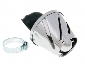 Filtru aer Helix Power (conexiune carburator 28-35mm / crom) - TNT