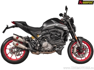 Final mufflers Slip-On Line - DUCATI MONSTER 937 ABS ('21-'25) / MONSTER 937 SP ABS ('23-'25) (E-Mark) - Akrapovič