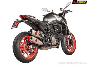 Final mufflers Slip-On Line - DUCATI MONSTER 937 ABS ('21-'25) / MONSTER 937 SP ABS ('23-'25) (E-Mark) - Akrapovič