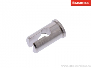 Fixing nipple set 1000 pieces length: 15.5mm - outer diameter: 9.0mm - hole diameter: 4.0mm - channel width: 3.2mm - JM into EXA