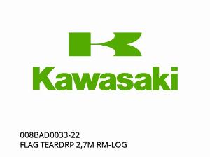 FLAG TEARDRP 2,7M RM-LOG - 008BAD0033-22 - Kawasaki
