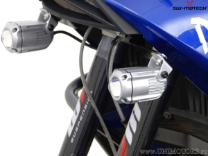 Fog light bracket set - steel - color: black - KTM LC8 950 / 990 Adventure - SW-Motech