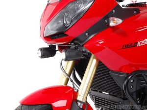 Fog light bracket set - steel - color: black - Triumph Tiger 1050i ('06-) - SW-Motech