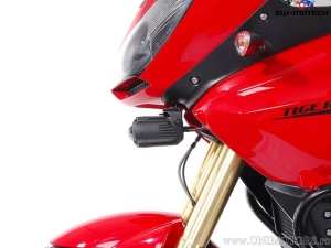 Fog light bracket set - steel - color: black - Triumph Tiger 1050i ('06-) - SW-Motech