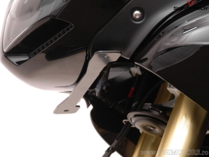 Fog light bracket set - steel - color: black - Triumph Tiger 1050i ('06-) - SW-Motech