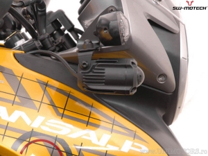 Fog Light Mount Set - color: black - Honda XL700V Transalp ('07-) - SW-Motech
