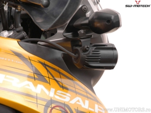 Fog Light Mount Set - color: black - Honda XL700V Transalp ('07-) - SW-Motech
