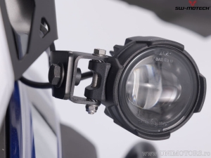 Fog light mount set - steel - color: black - Suzuki V-Strom 1050 ('19-) - SW-Motech