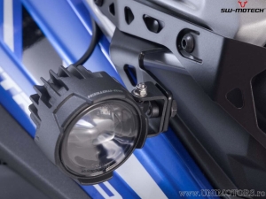Fog light mount set - steel - color: black - Suzuki V-Strom 1050 ('19-) - SW-Motech