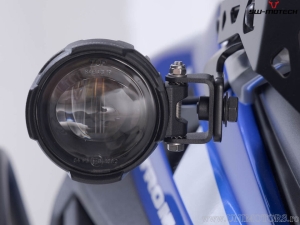 Fog light mount set - steel - color: black - Suzuki V-Strom 1050 ('19-) - SW-Motech