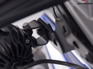 Fog light mount set - steel - color: black - Suzuki V-Strom 1050 ('19-) - SW-Motech
