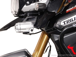 Fog light mount set - steel - color: black - Triumph Tiger 1200 Explorer ('12-) - SW-Motech