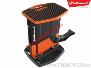 Folding Orange Central Motorcycle Stand for Enduro/Cross - Polisport