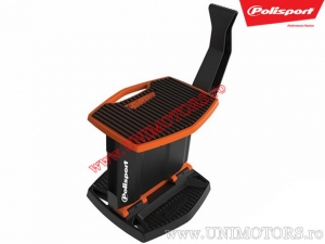 Folding Orange Central Motorcycle Stand for Enduro/Cross - Polisport