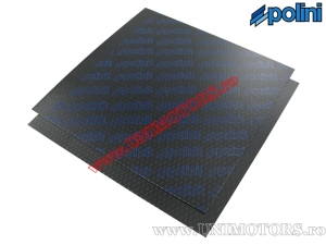 Folie carbon - lamele muzicuta 110x110x0,3mm (albastru) - (Polini)