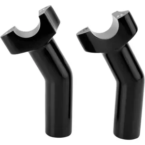 Forged Aluminum Handlebar Risers - Black - 06020414