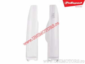 Fork guard protectors (white) - Kawasaki KX 125 ('04-'08) / KX 250 F ('04-'05) / KX 250 R ('05-'07) / Suzuki RM-Z 250 - Polispor