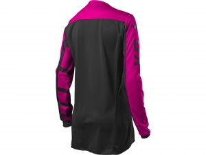 FOX WMNS 180 DJET JERSEY [BLK/PNK]: Rozmiar - M