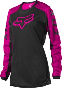 FOX WMNS 180 DJET JERSEY [BLK/PNK]: Size - M