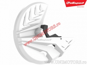 Front brake disc guard white Honda CRF 250 R / CRF 450 R ('10-'14) - Polisport