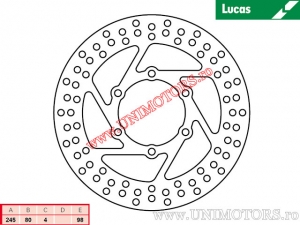 Front brake disc MST370 rigid - Lucas TRW