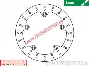 Front brake disc MST456 rigid - Lucas TRW