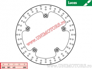Front brake disc MSTR156 rigid - Lucas TRW