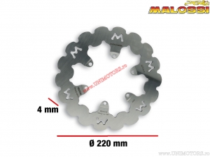 Front brake disc Whoop (outer diameter 220mm / thickness 4mm) - Malaguti F12 Phantom Max 125 H2O 4T E2 '03-'07 (3MS) - Malossi