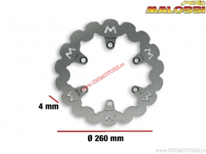 Front brake disc Whoop (outer diameter 260mm / thickness 4mm) - Suzuki Burgman 250 H2O 4T E1 ('98-'02) - Malossi