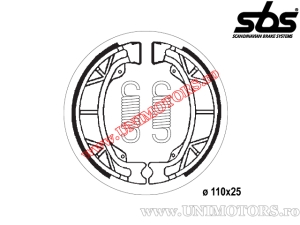Front brake pads - 110x25mm SBS 2012 - (SBS)