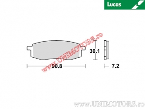 Front brake pads - MCB549SI sintered SI - Lucas TRW