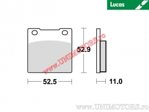 Front brake pads - MCB55 organic - Lucas TRW