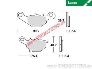 Front brake pads - MCB679SI sintered SI - Lucas TRW