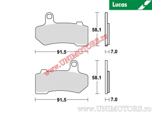 Front Brake Pads - MCB781SV Sintered SV - Lucas TRW