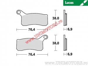 Front brake pads - MCB824SI sintered SI - Lucas TRW