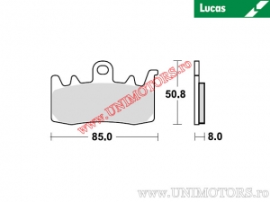 Front brake pads - MCB856SRQ sintered SRQ - Lucas TRW