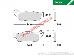 Front brake pads - MCB871 organic - Lucas TRW