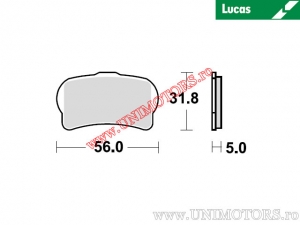 Front brake pads - MCB887RSI sintered RSI - Lucas TRW