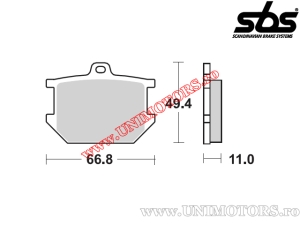 Front brake pads - SBS 507HF (ceramic) - (SBS)