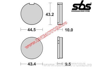 Front brake pads - SBS 516HF (ceramic) - (SBS)