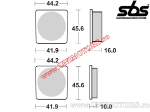 Front brake pads - SBS 522HF (ceramic) - (SBS)