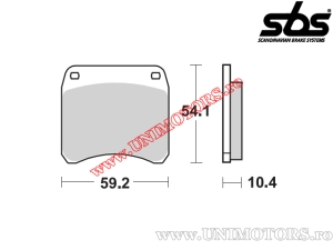 Front brake pads - SBS 523HF (ceramic) - (SBS)
